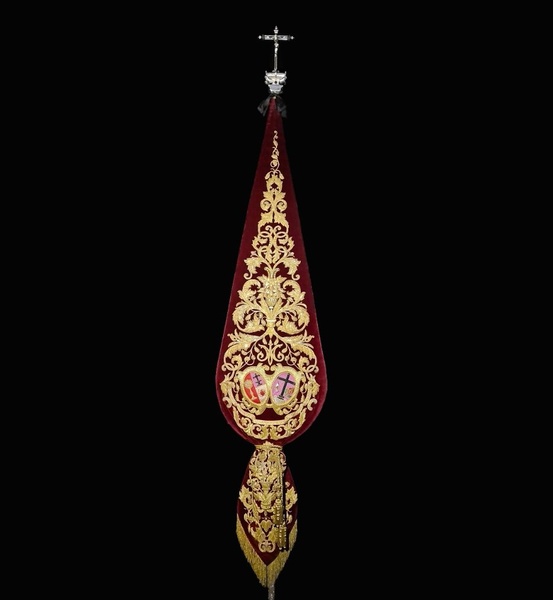 Guión Sacramental: Orfebrería: Manuel de los Ríos (1992), (Escudo central, Anónimo 1955)