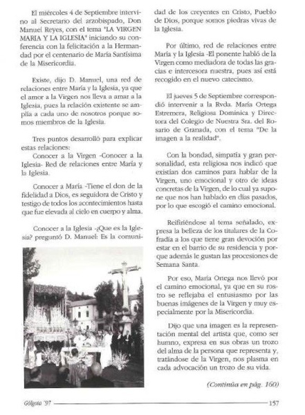 Gólgota, Semana Mariológica (1996)