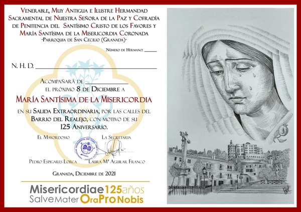Papeleta de Sitio 125 Aniversario Misericordia (2021)